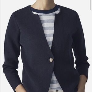 Trenery Navy Cardigan with One Button